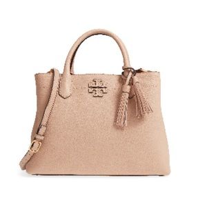 Tory Burch McGraw Triple Compartment Handbag Authentic
